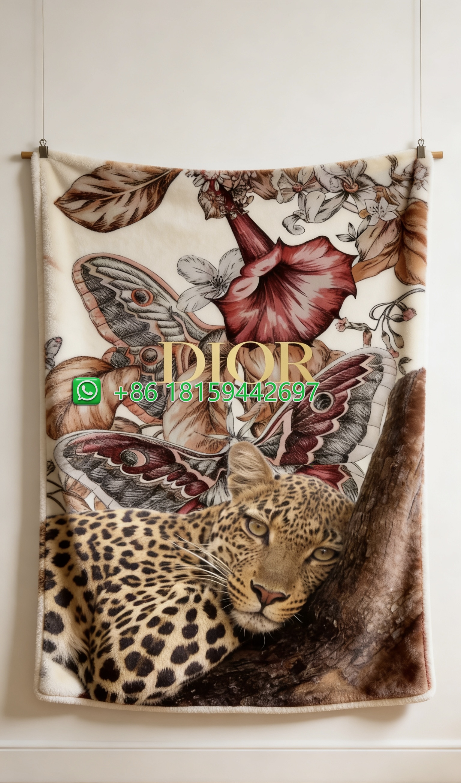 Dior Throw Blankets
